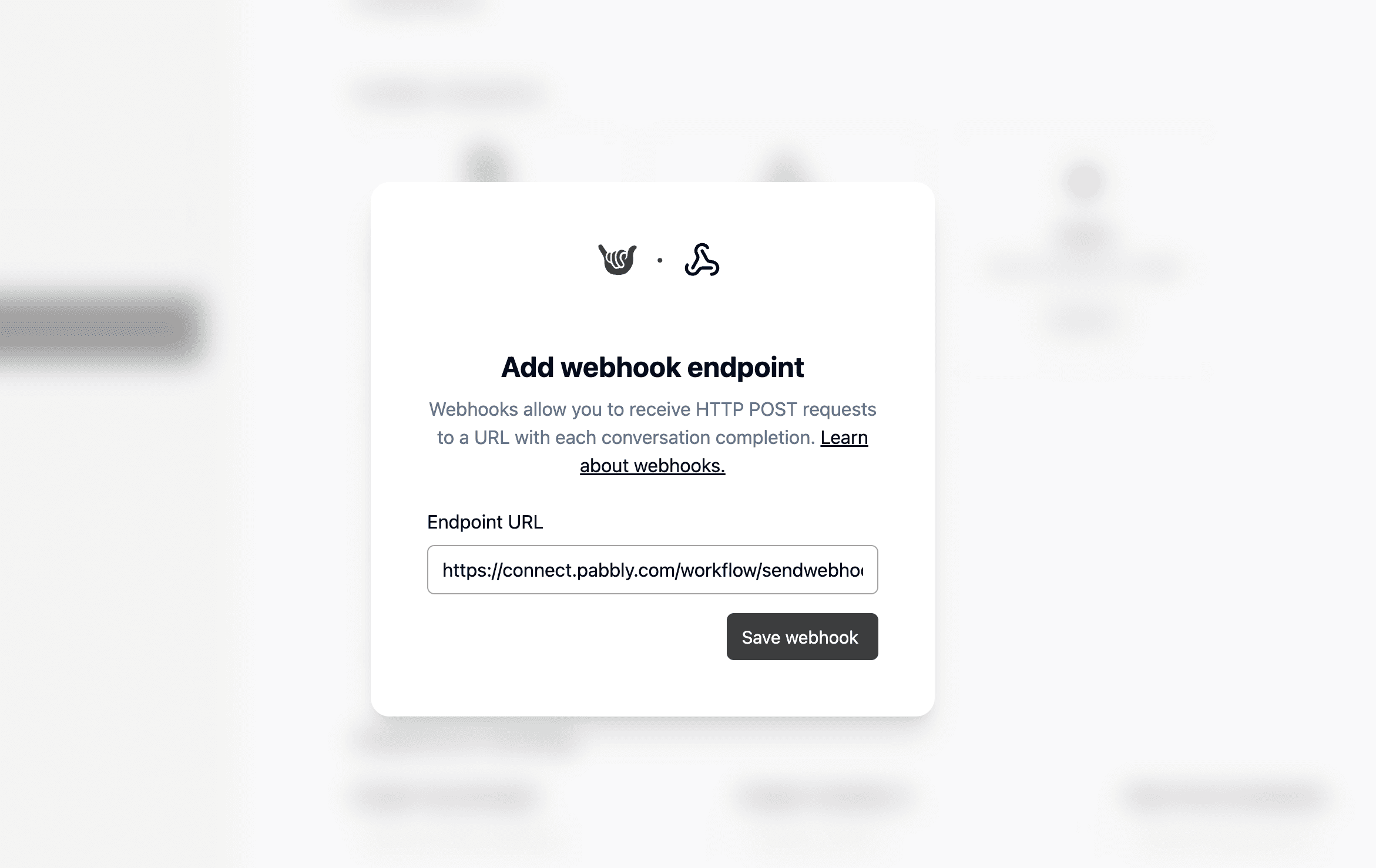 Save Pabbly webhook in Deformity