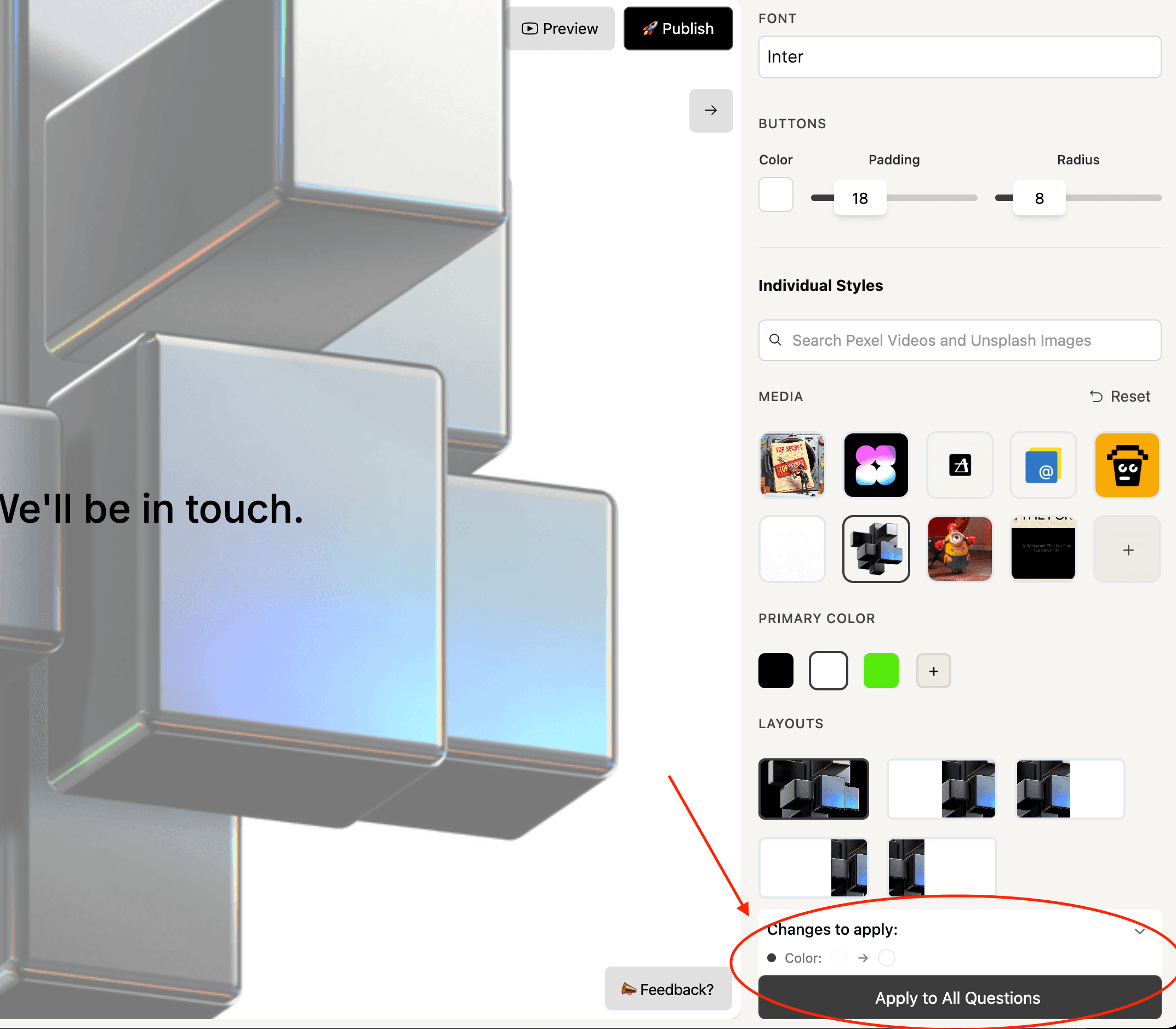 Choosing a color scheme for all points in the Deformity
