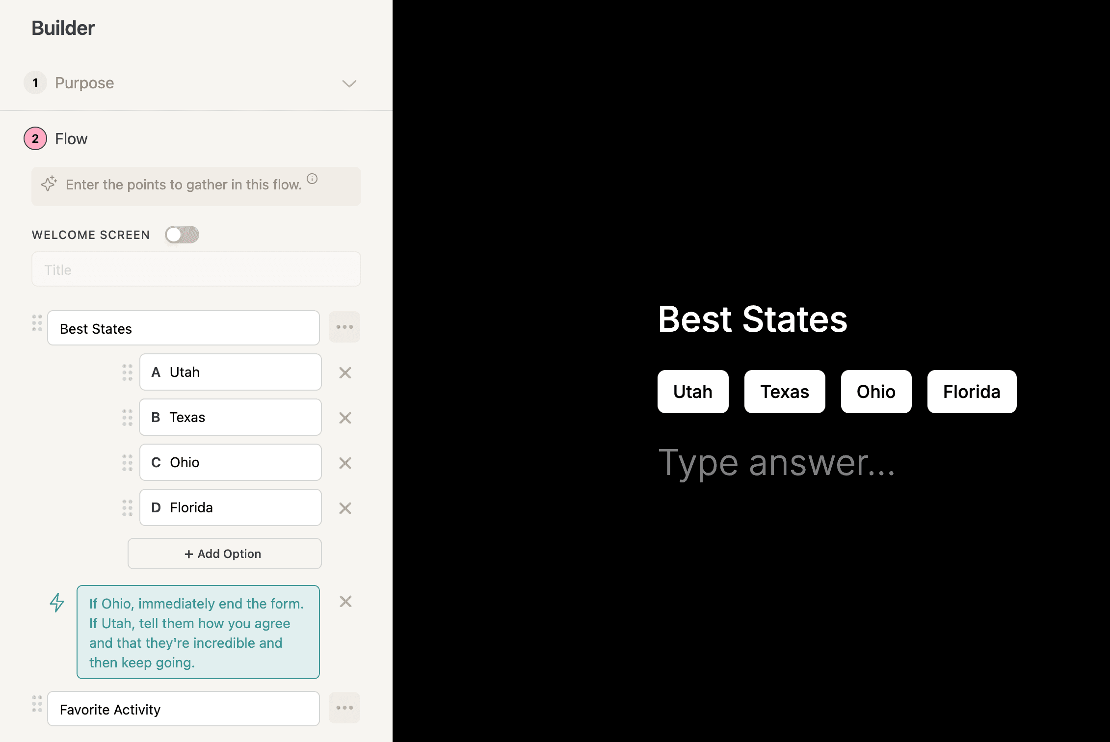 Example of AI-guided logic in Deformity