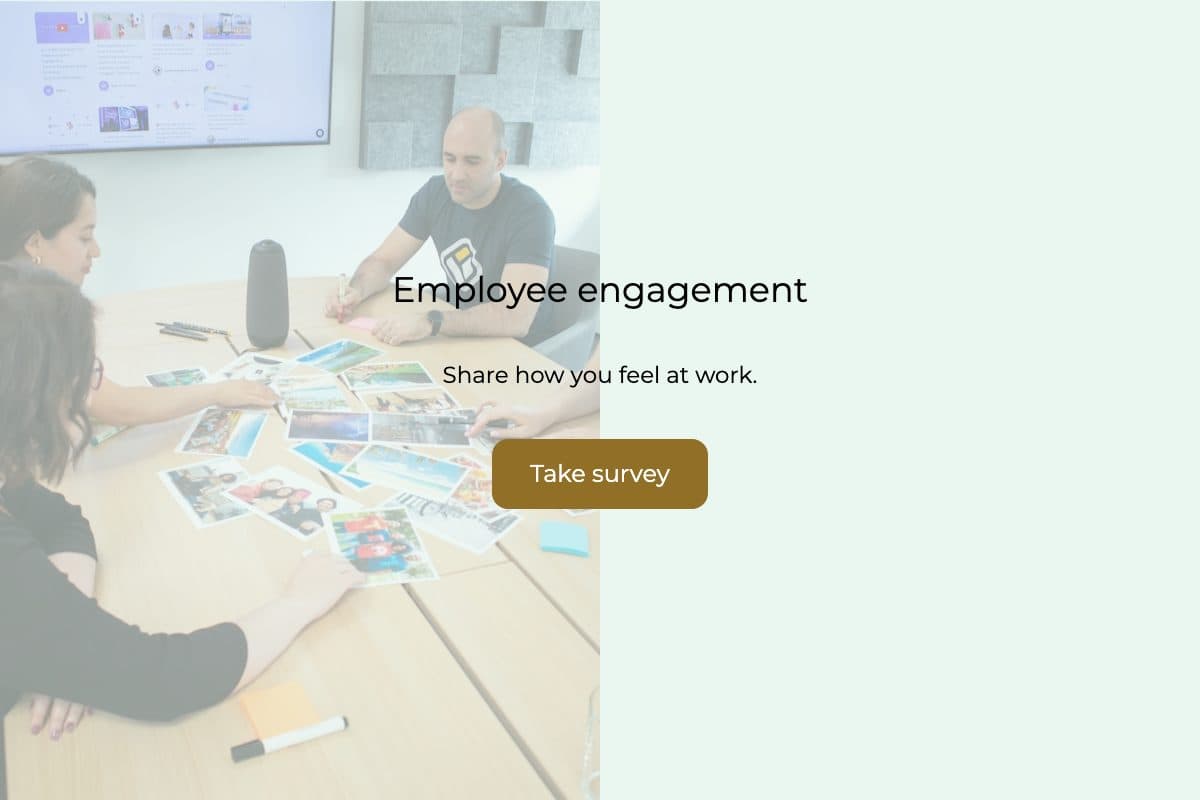 Employee engagement survey template preview