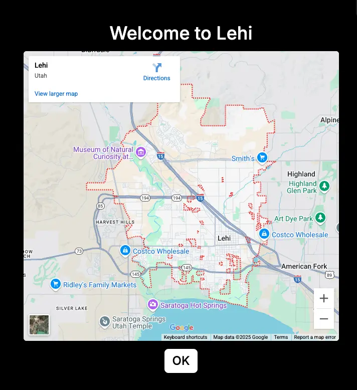 Google Maps embed example