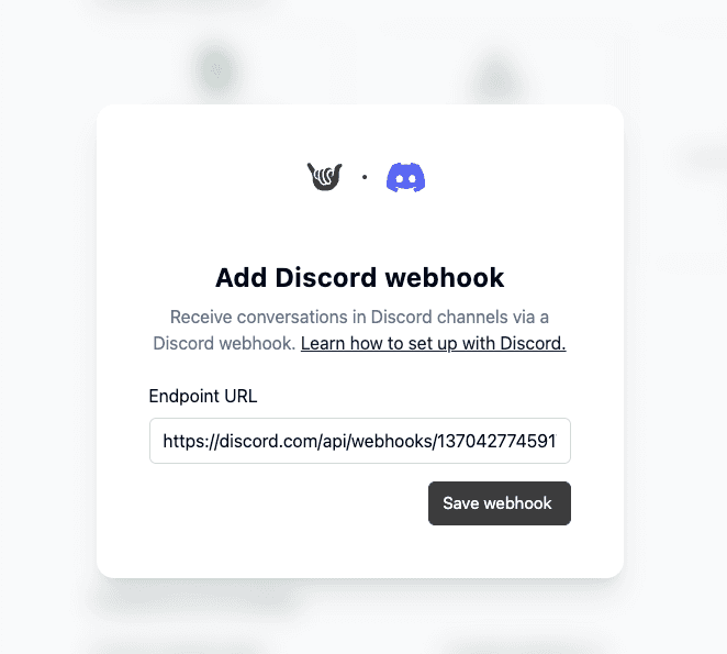 Where you paste your Discord webhook to enable notifications from Deformity