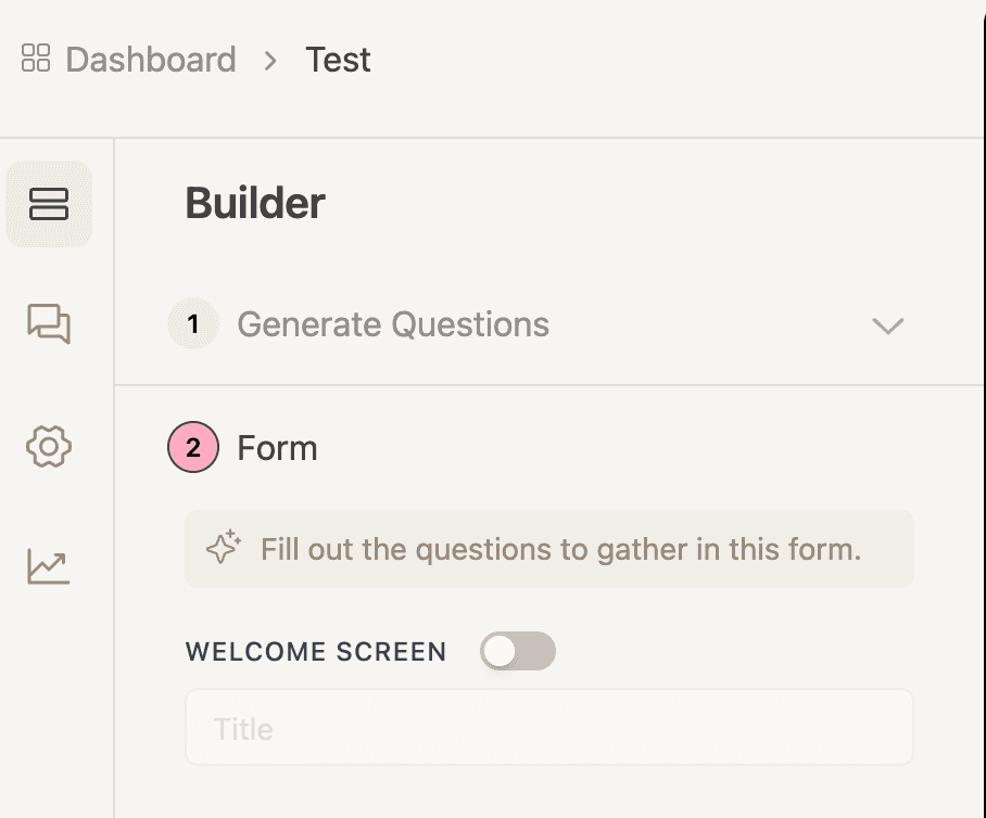 Toggle off the welcome screen